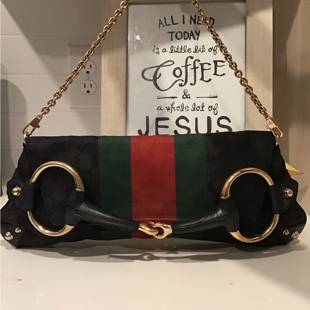 Gucci Tomford limited edition web horse bit chain bag